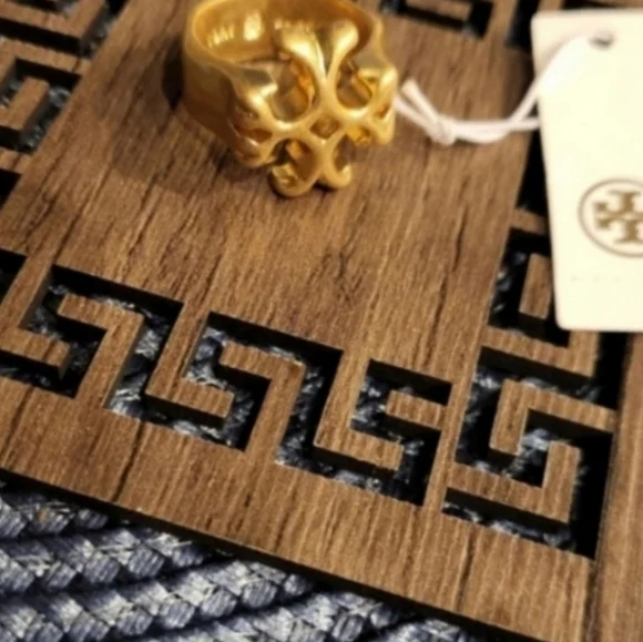 Tory Burch Gold Statement Ring - Picture 3 of 3